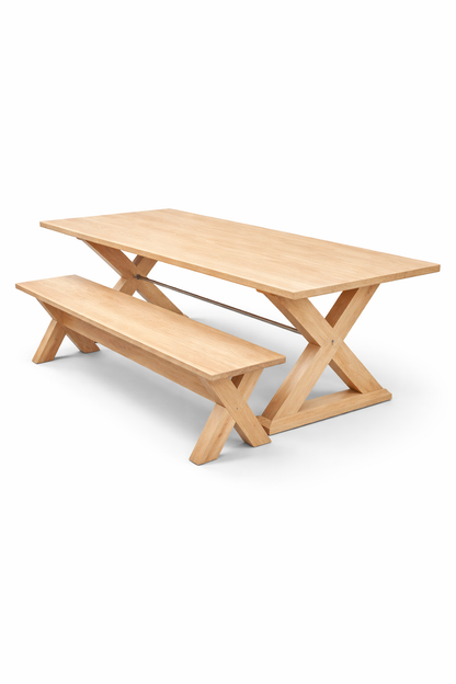 Modern X Frame bench